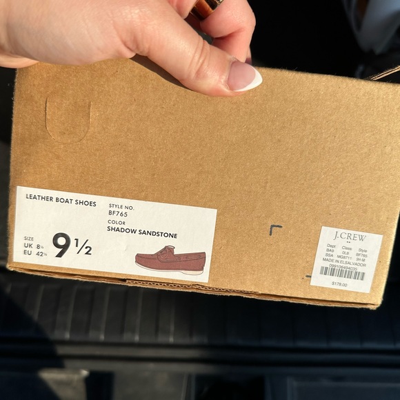 Jcrew leather boat shoes - Picture 1 of 4